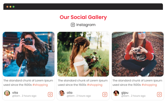 Instagram Hashtag Feed on Website